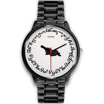 FILFANI- New Fashion Trending Georgian Alphabet-Map Watch